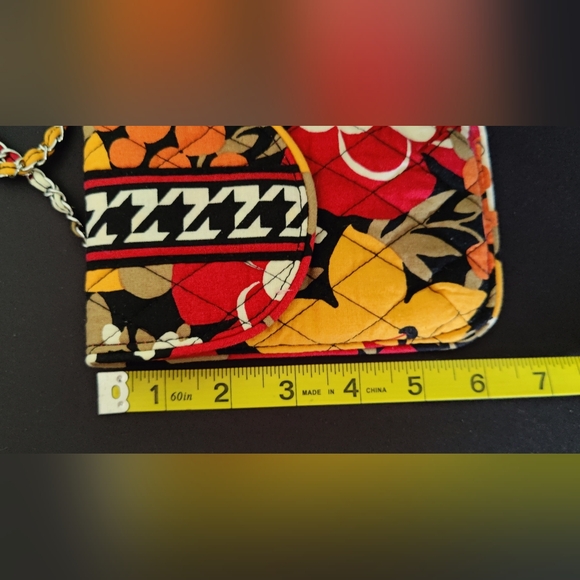 Vera Bradley Carson Cell Phone Crossbody, Bittersweet Floral Print, Chain Sling - Picture 6 of 7